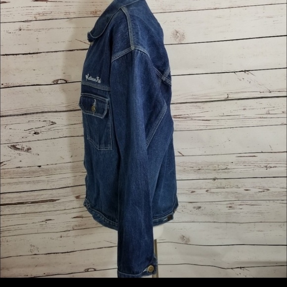 ⭐⭐SOLDEB⭐⭐FUBU PLATINUM DENIM JEAN JACKET ALI - Picture 2 of 8